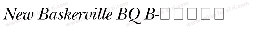 New Baskerville BQ B字体转换